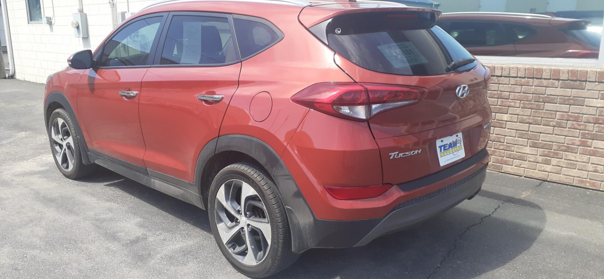 2016 Hyundai Tucson Eco AWD (KM8J3CA24GU) with an 1.6L L4 DOHC 16V engine, 7A transmission, located at 2015 Cambell Street, Rapid City, SD, 57701, (605) 342-8326, 44.066433, -103.191772 - CARFAX AVAILABLE - Photo#2